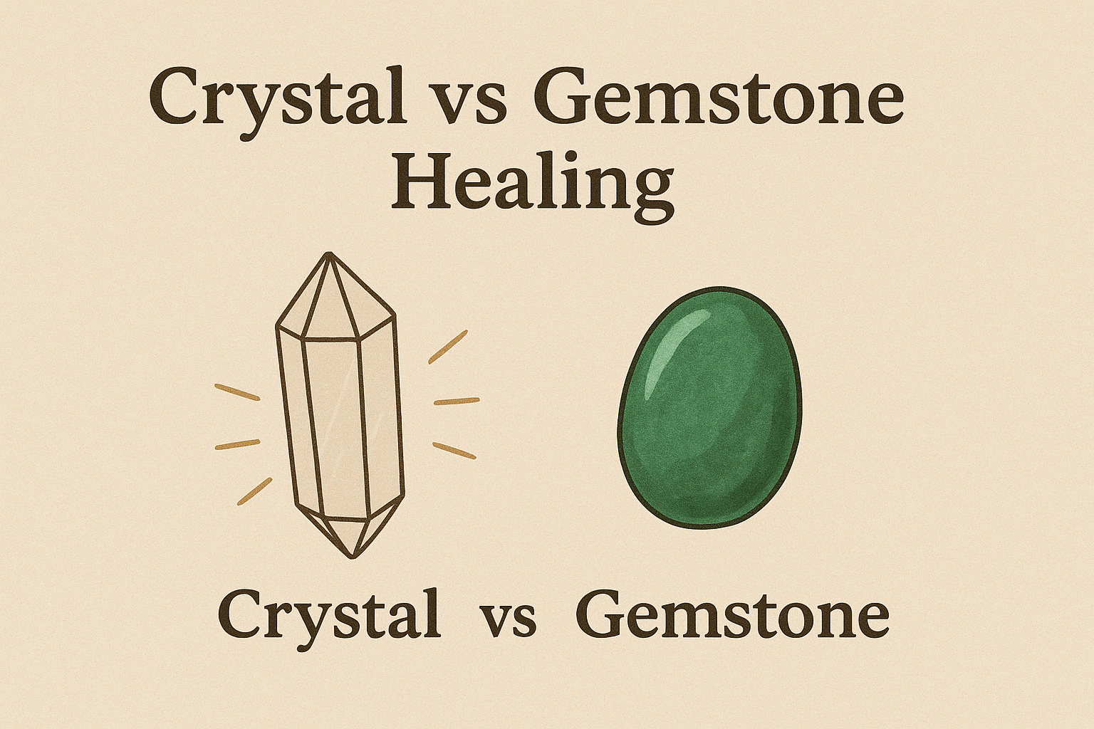 Crystal vs Gemstone Healing What’s the Difference
