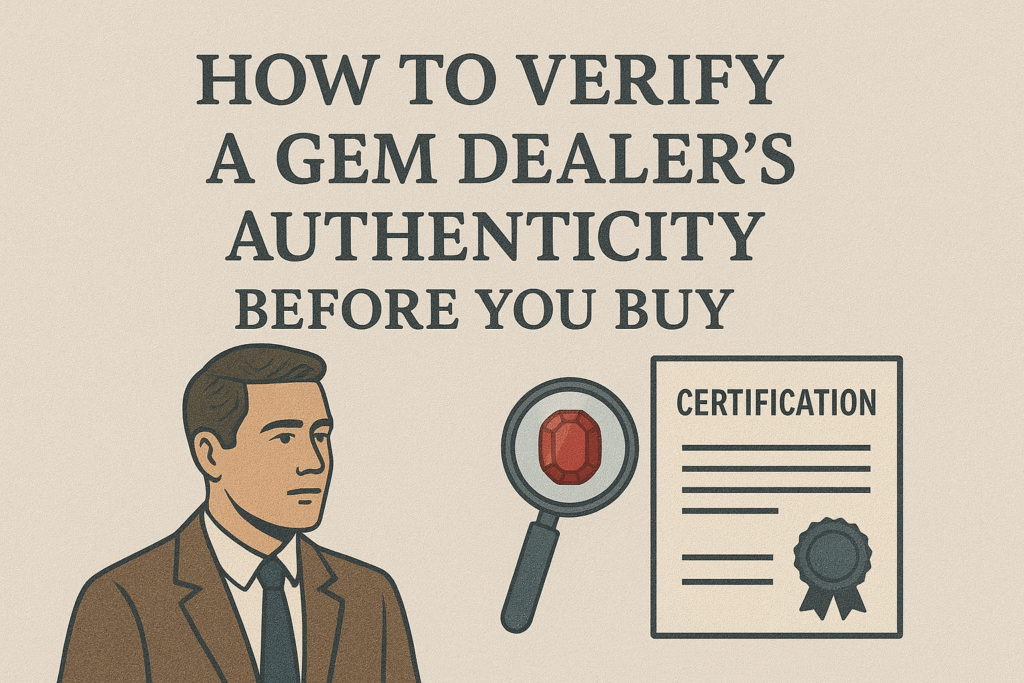 How to Verify a Gem Dealer’s Authenticity Before You Buy