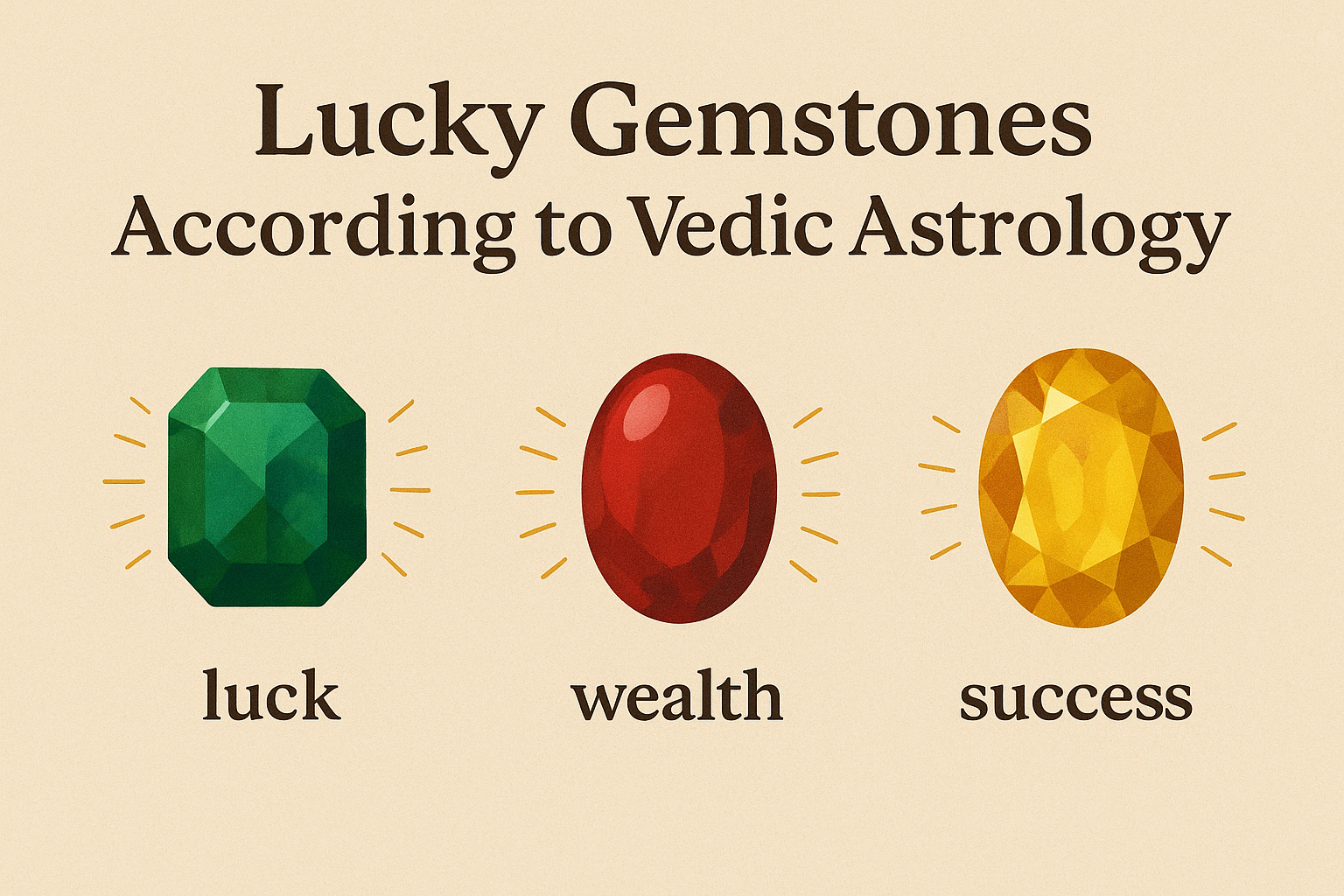Lucky Gemstones According to Vedic Astrology