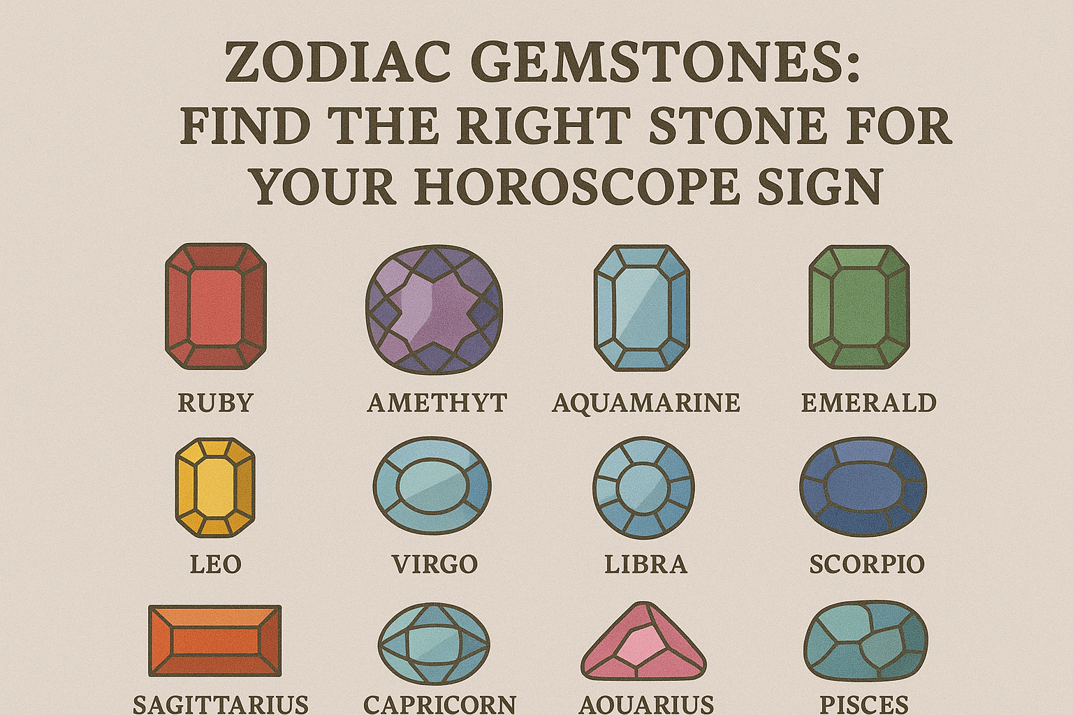 Zodiac Gemstones Find the Right Stone for Your Horoscope Sign