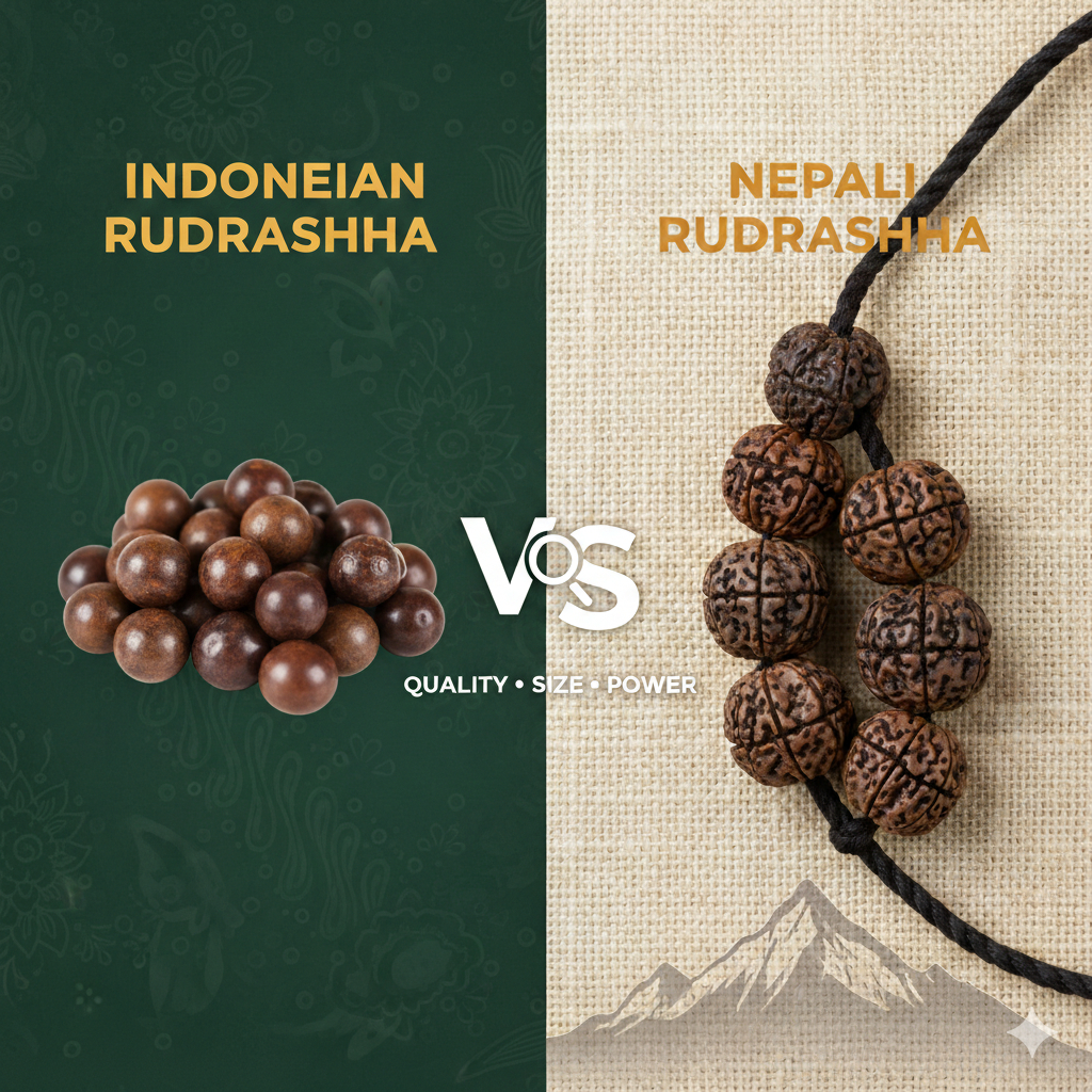 Indonesian Rudraksha vs Nepali
